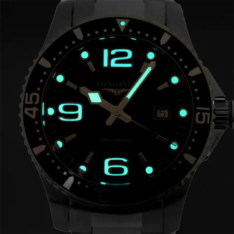 Longines HydroConquest 39mm Black Quartz Men's Watch- L3.730.4.56.6